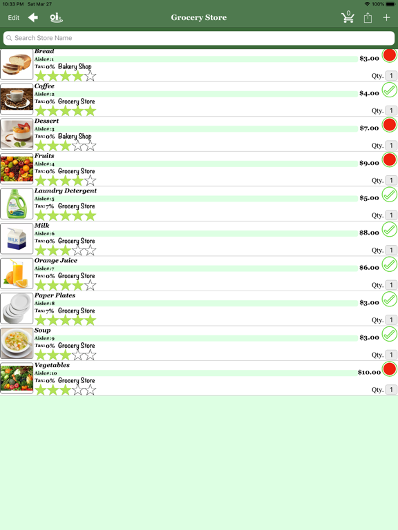 Screenshot #5 pour Shopping List II
