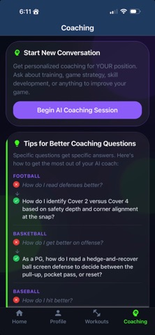 SportsIQ: AI Sports Coach screenshot
