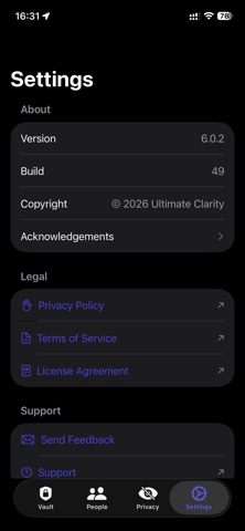 Ultimate Clarity iPhone screenshot