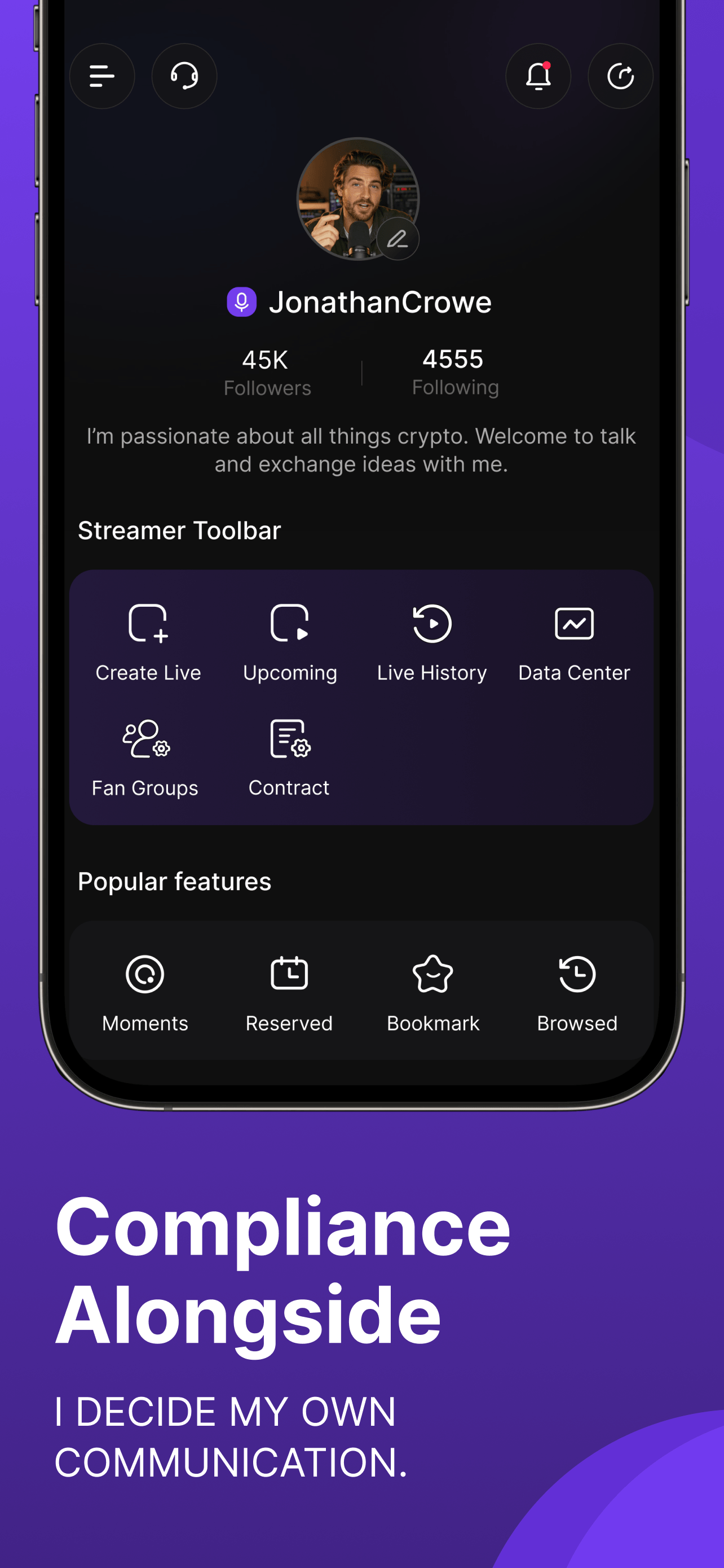 OnCoin: Crypto Live Streaming