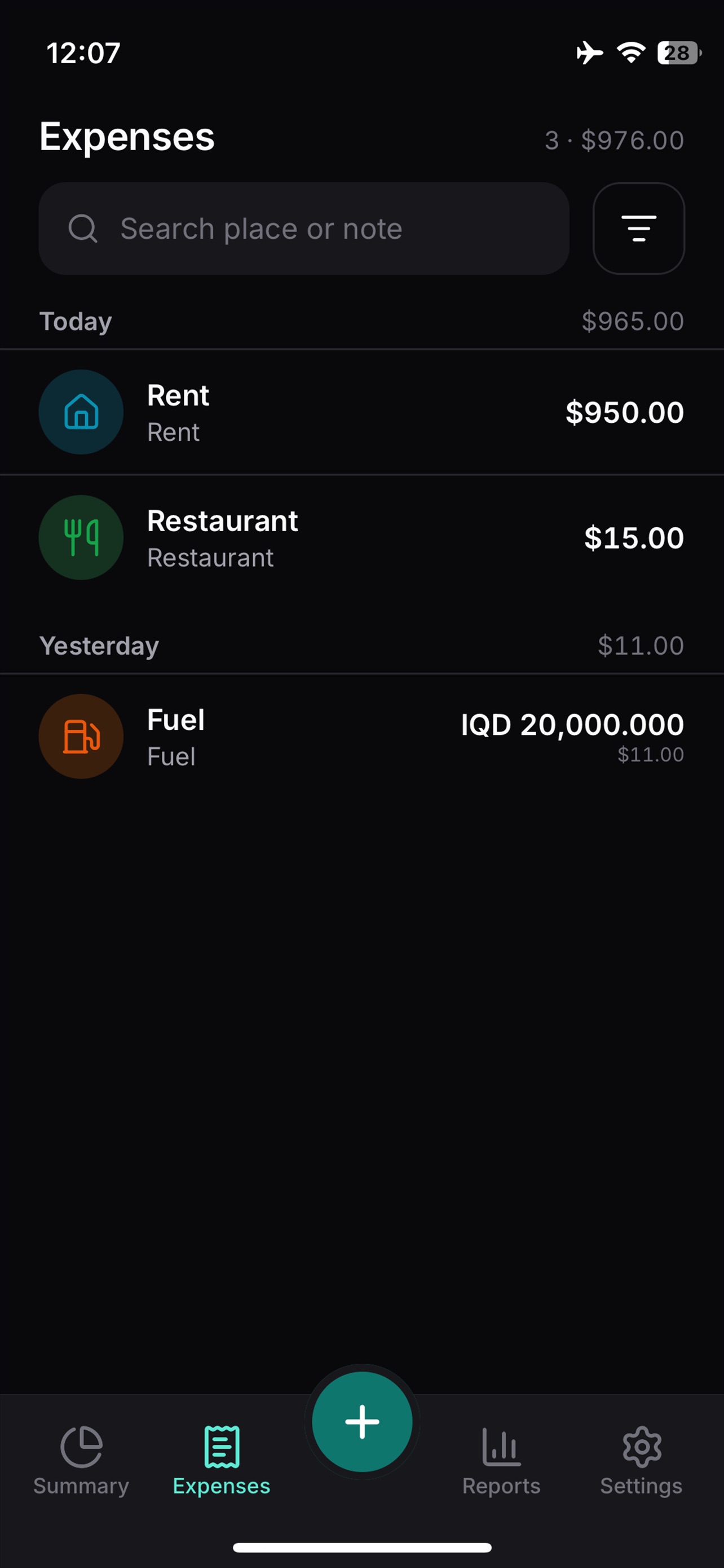 Screenshot 2 of Tick: Offline Expense Tracker