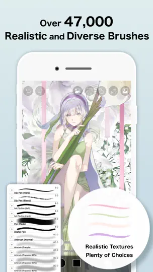 Capture d'écran de Ibis Paint sur iPhone 6