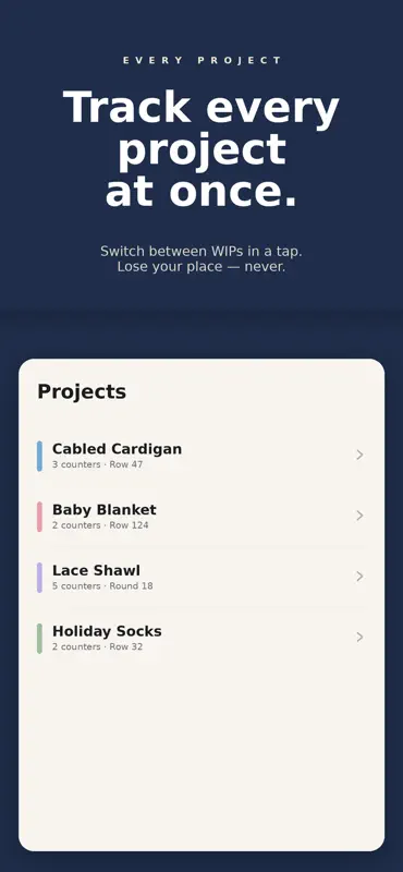 Stitch Keeper: Row Counter screenshot 3 of 6
