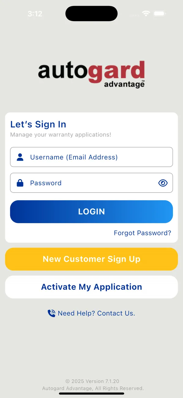 Screenshot #1 pour Autogard - Warranty Holder