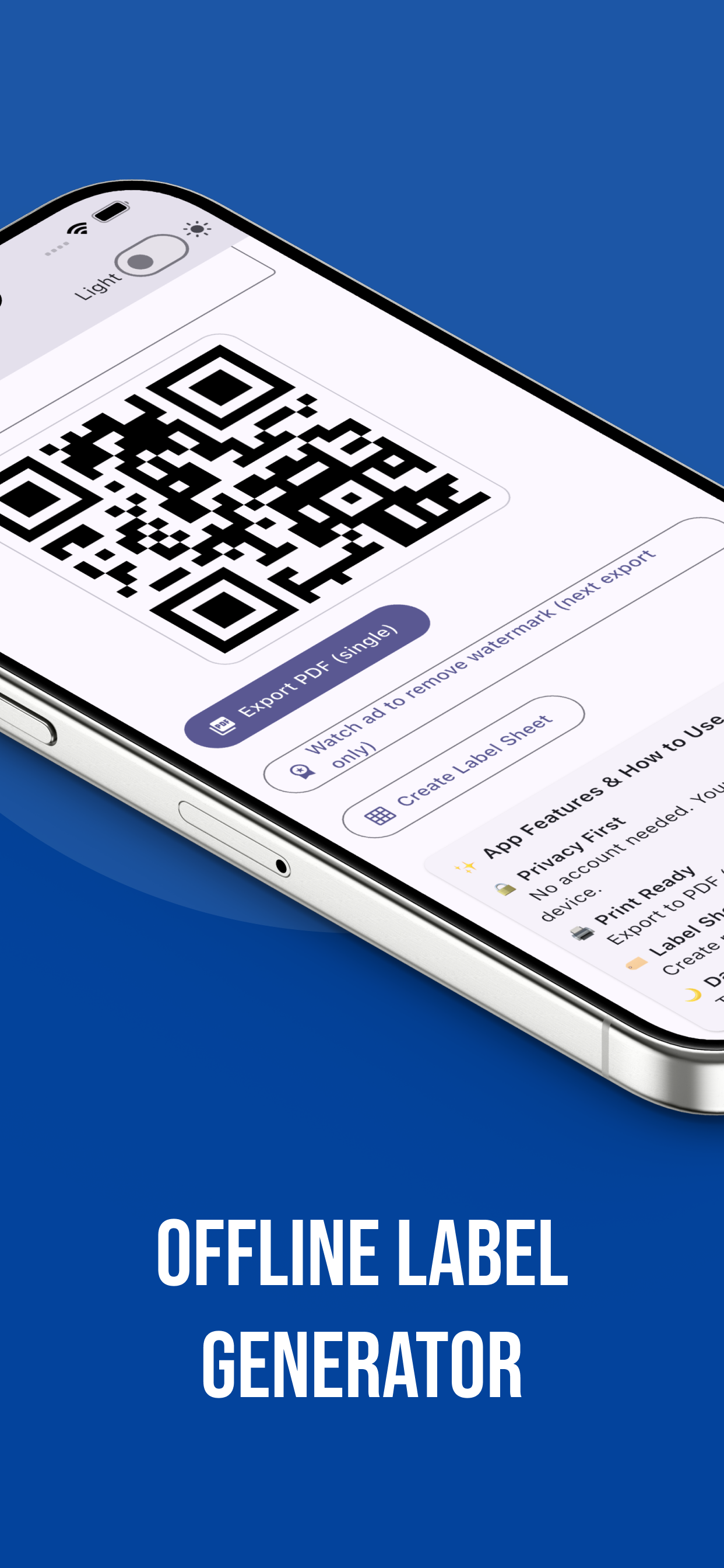 QR & Barcode Label Maker screenshot 4