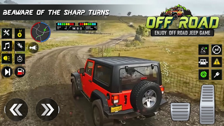 Jeep Driving Offroad 4X4