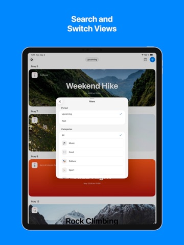 Weekendly - Event Planner iPad screenshot