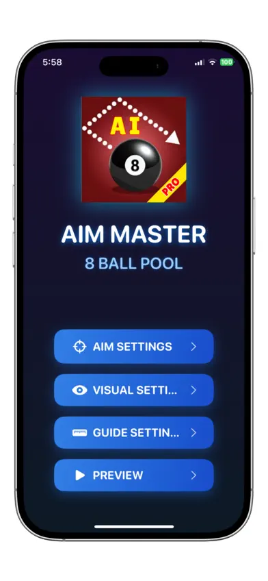 Aim Master 8 Ball Pool screenshot 1