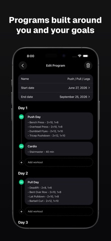 Oak: Workout & Diet Coach Screenshot 6 of 8