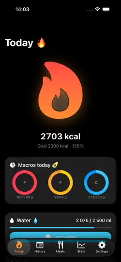 Screenshot von Energy Cauldron Tracker auf dem iPhone 1