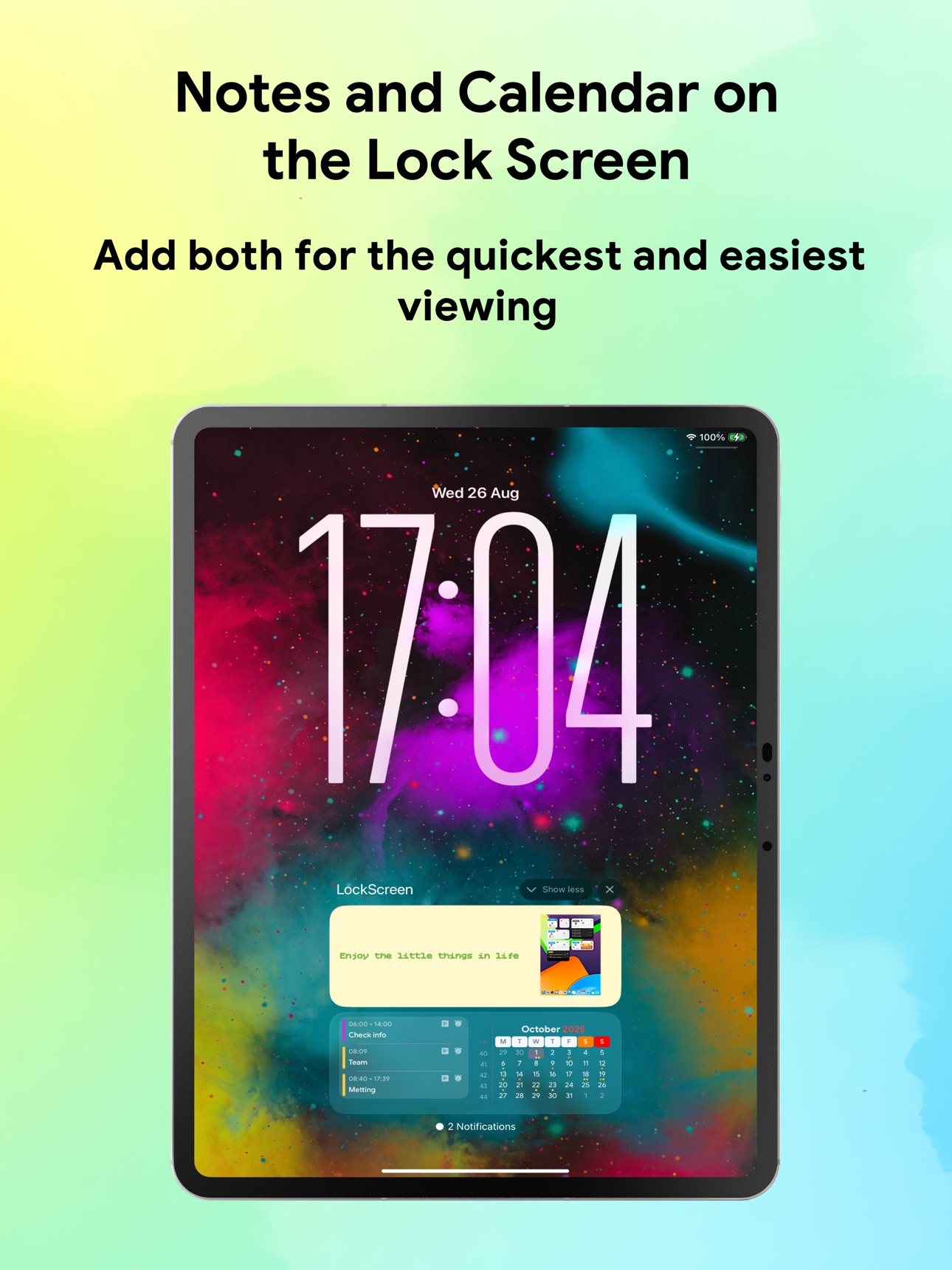 Screenshot 9 of LockScreen - Notes & Calendar