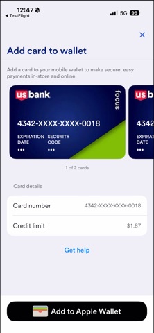 Digital Card Enablement screenshot