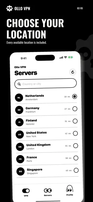 Ollo VPN — Private & Secure screenshot 2