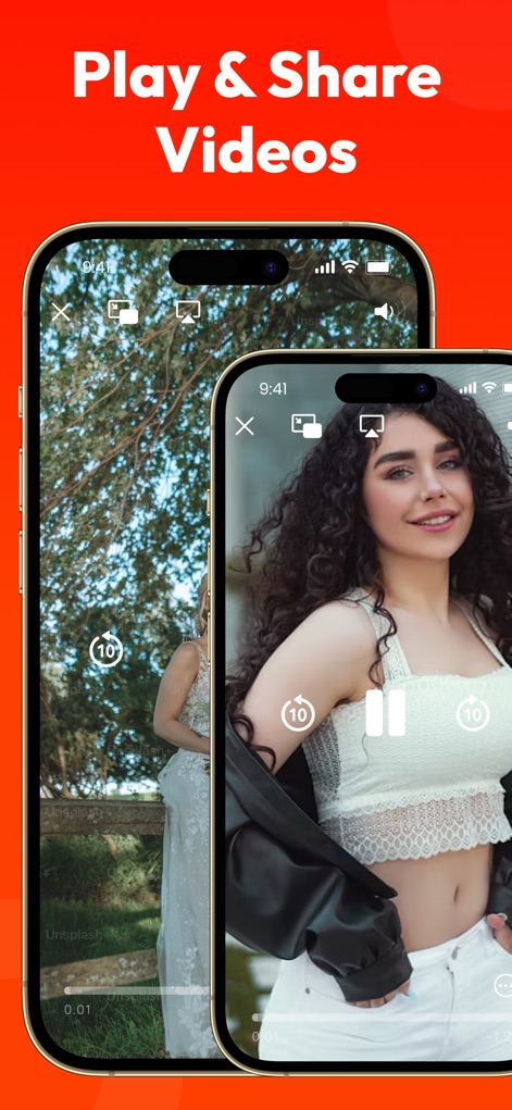 All Video Downloader ~ Player - O aplicativo oferece uma experiência de visualização imersiva, com a interface do player que inclui controles de reprodução intuitivos e a capacidade de compartilhar vídeos diretamente para outras plataformas.