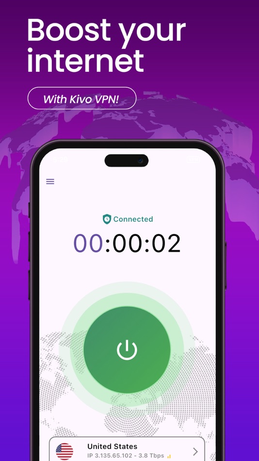 #7. Secure VPN App: Kivo VPN (iOS) Podle: DATADYNAMO TECHNOLOGIES PRIVATE LIMITED