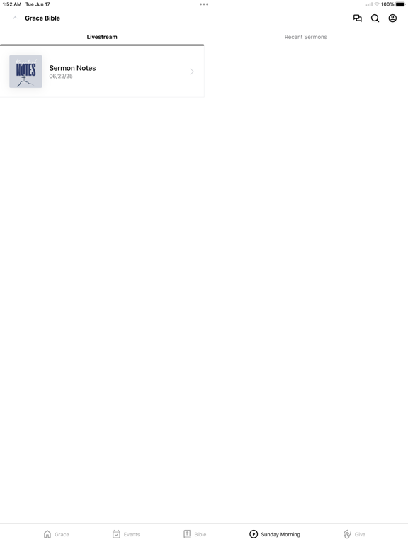 Grace Bible Columbia iPad screenshot 3 - Education app