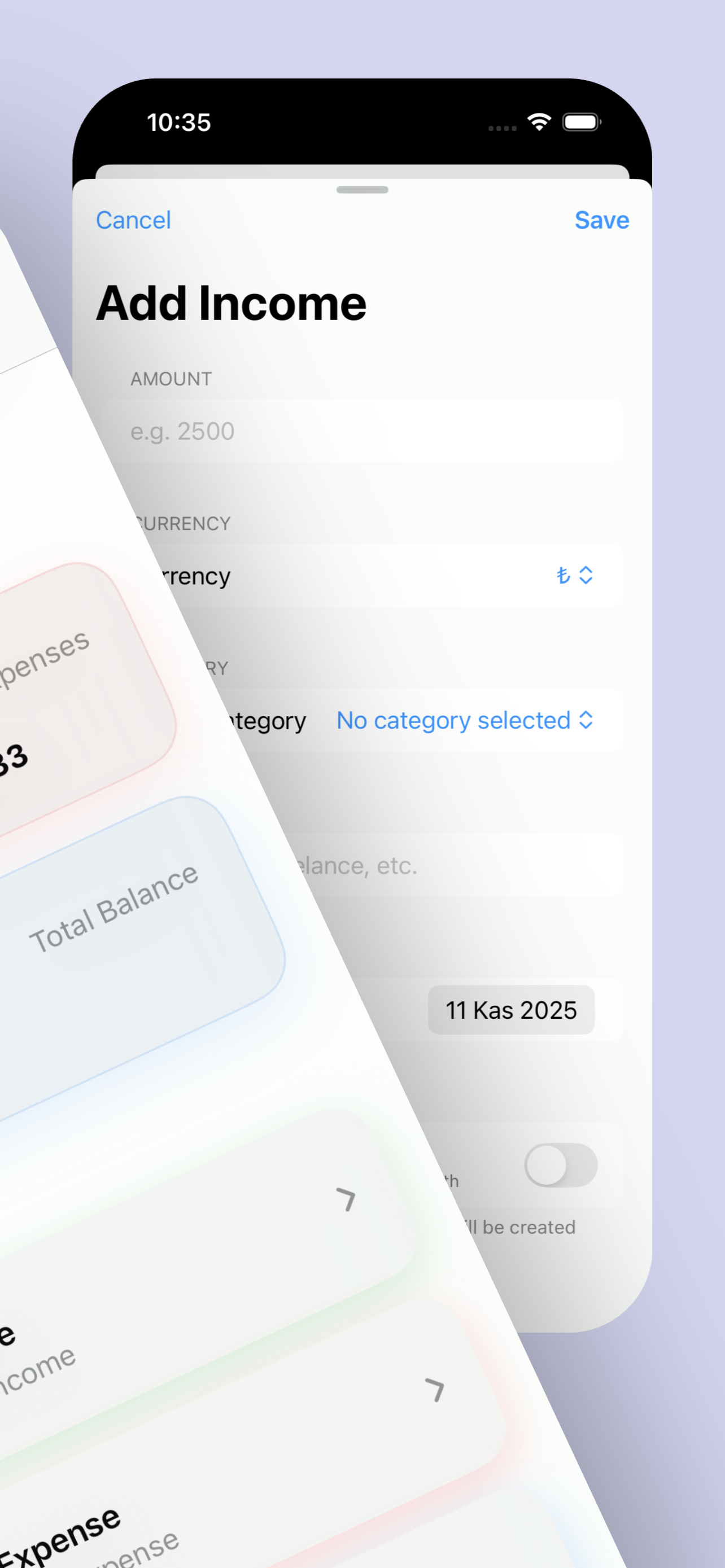 CuzdanApp - Budget Tracker