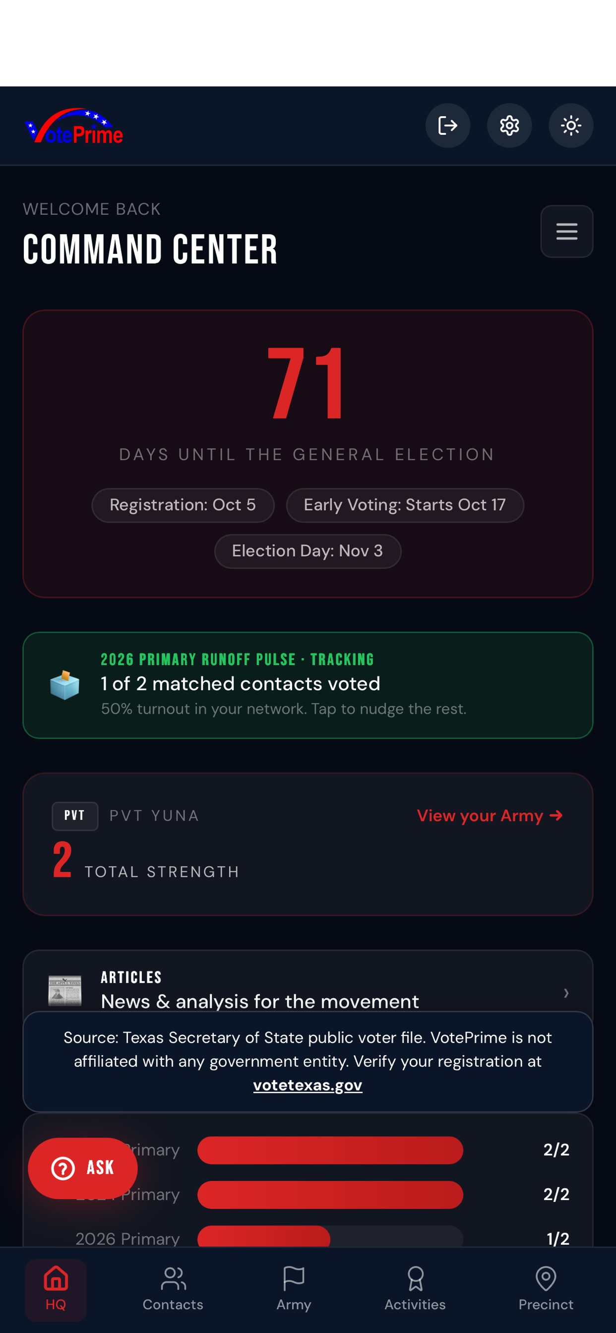 Screenshot 3 of VotePrime Texas