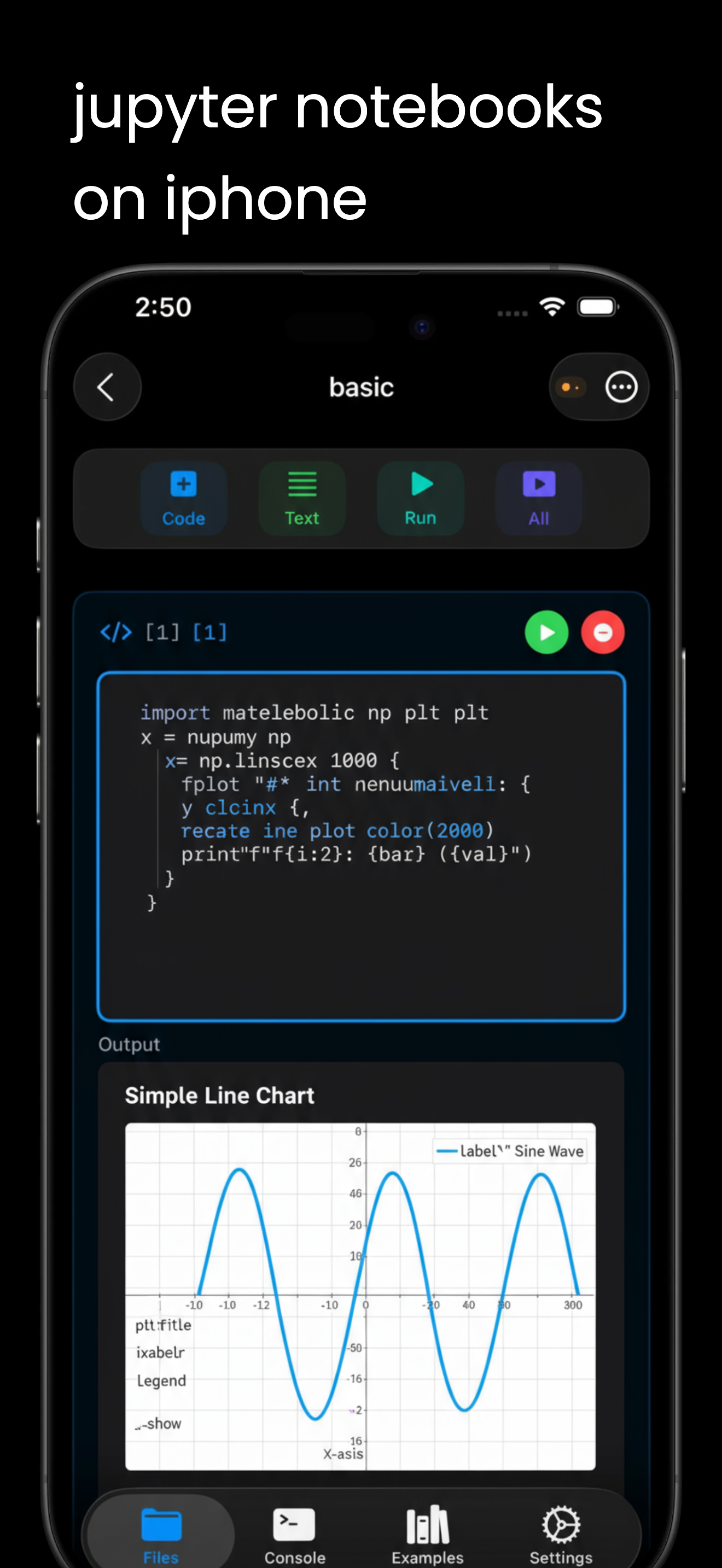 Jupyter Notebook - JuCode screenshot 1
