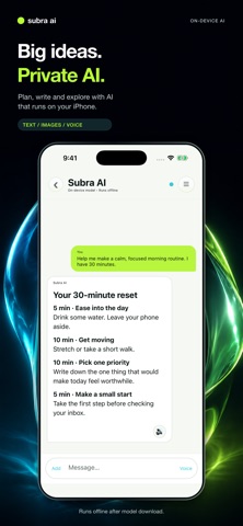 Subra AI: Private Offline AI screenshot