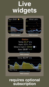 PWS weather station monitor screenshot