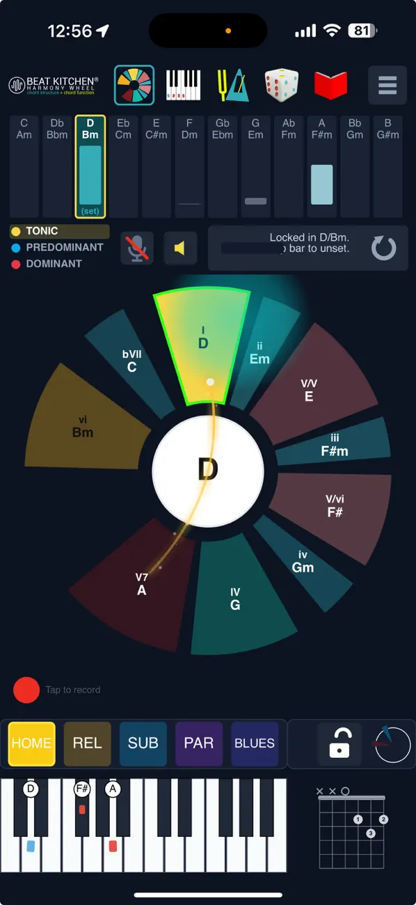 Screenshot #1 pour Beat Kitchen Harmony Wheel