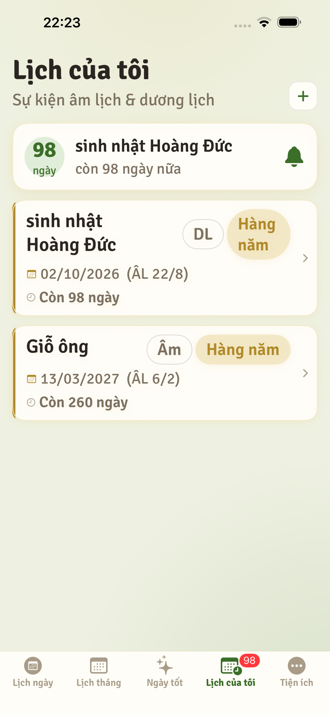 Lịch Âm - Lịch Bình An screenshot 3