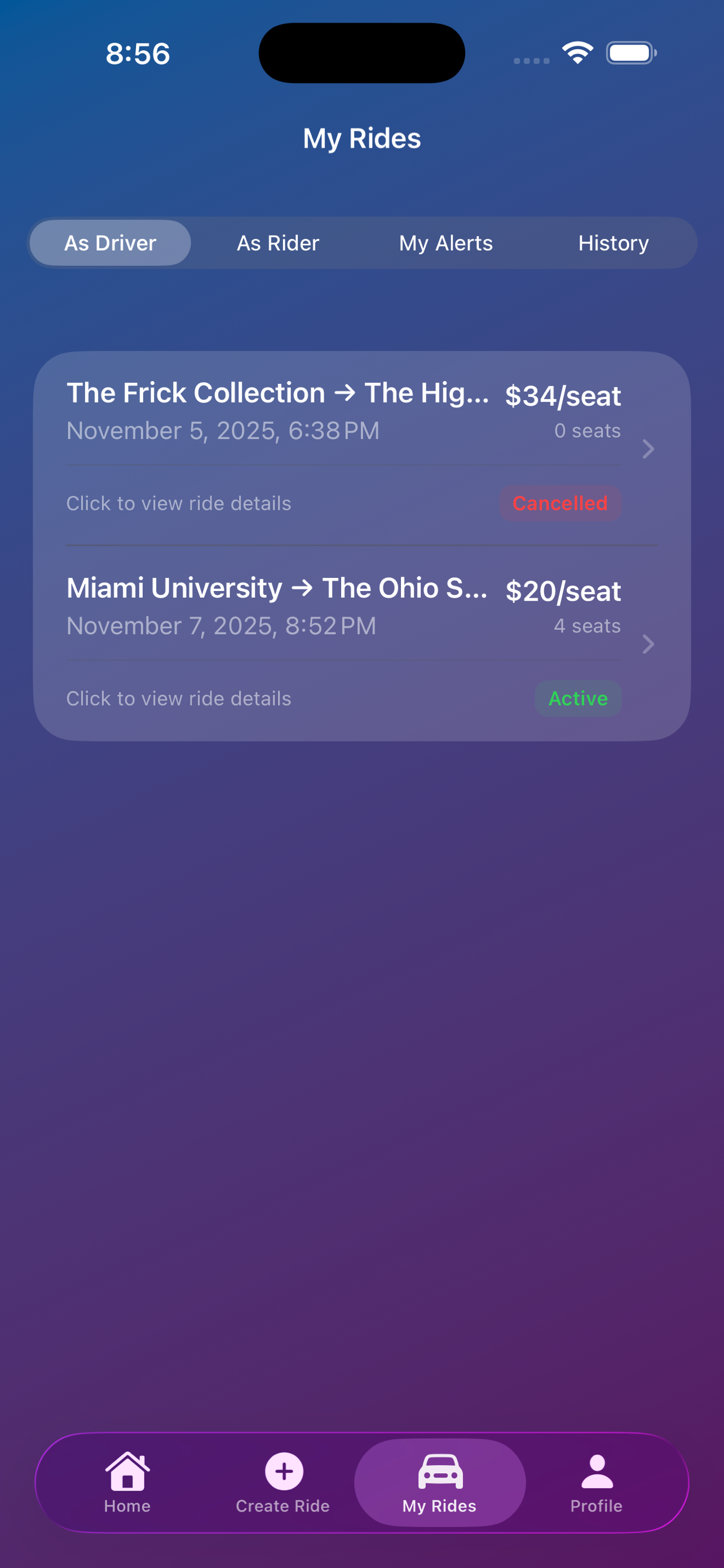 College Carpool: Student Rides screenshot 6