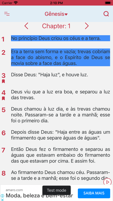 NVI Português Portuguese Bible Screenshot