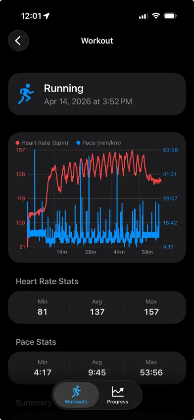Workout Data Exporter screenshot 2