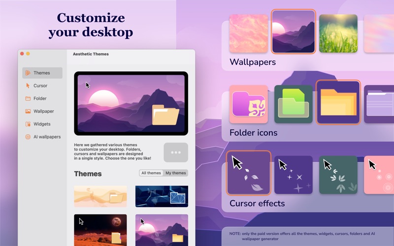 Aesthetic Background Themes Screenshot