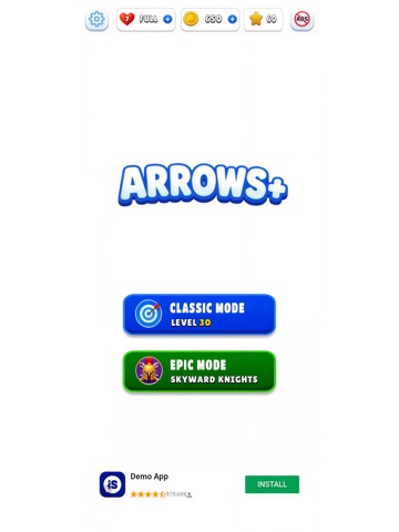 Arrow+ Escape Puzzle iPad screenshot