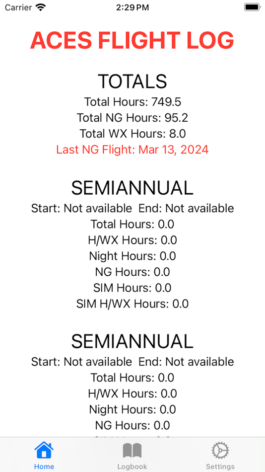 #1. ACES FLIGHT LOG (iOS) By: Jordan Simpson