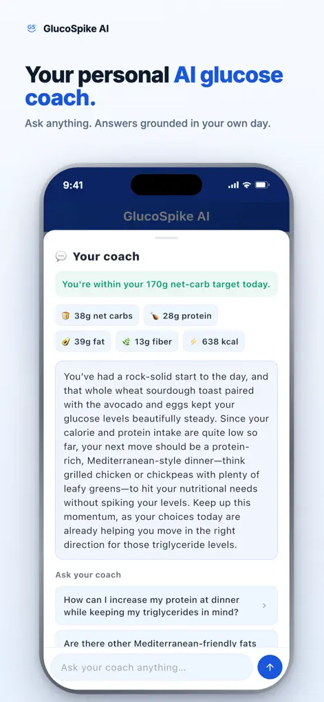 GlucoSpike Diabetes Food Coach - Health & Fitness App | MWM