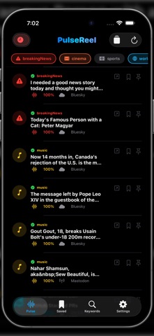 PulseReel iPhone screenshot