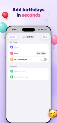 Birthday Reminder Alerts Screenshot 5 of 6