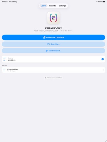 JSON Pilot: Viewer & Editor ipad screenshot 2