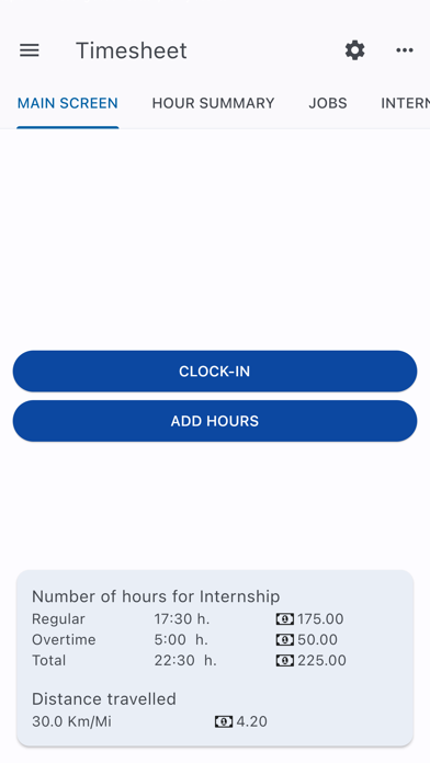 Timesheet - Access anywhere Screenshot