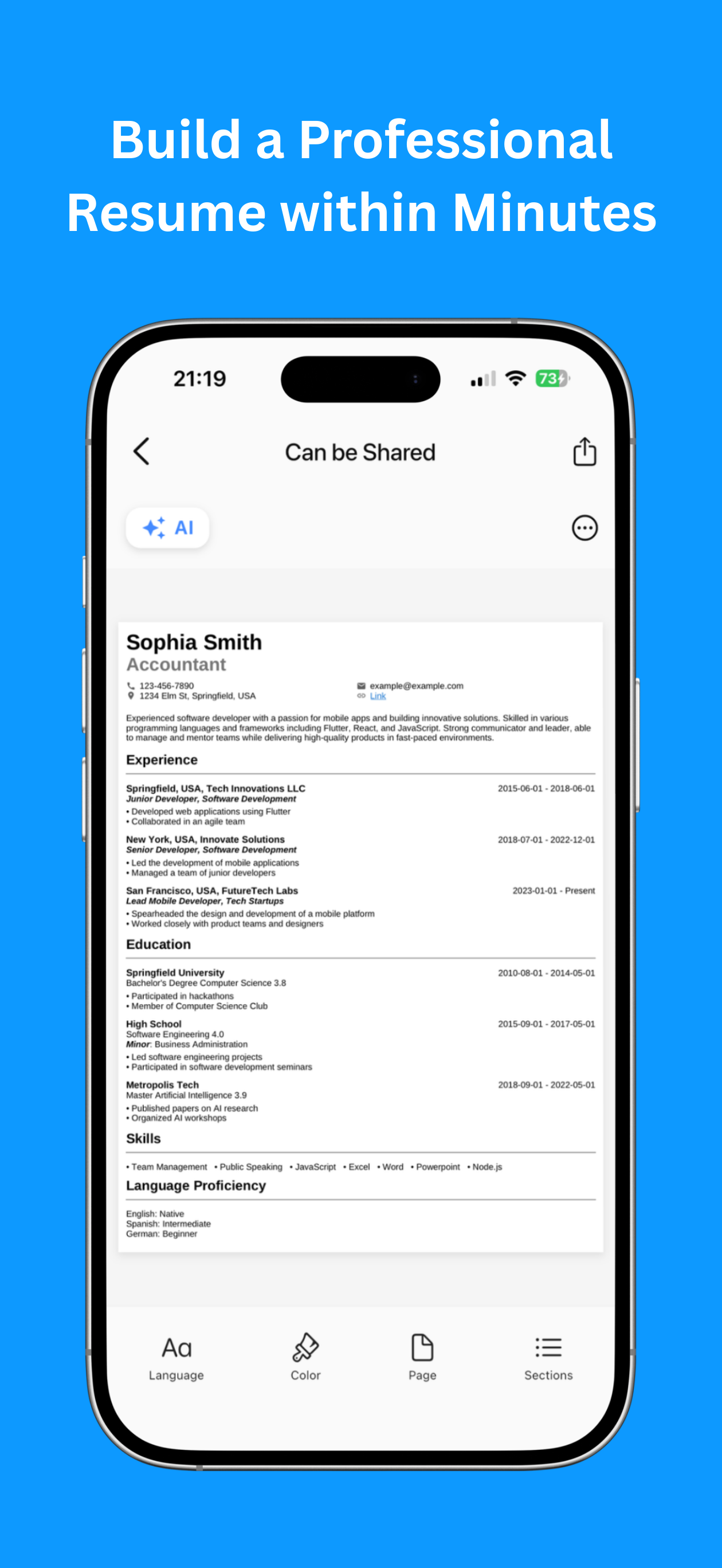 Resume AI - CV Maker & Builder