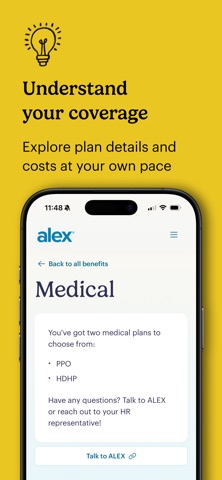 ALEX Home - My Benefits Hub screenshot