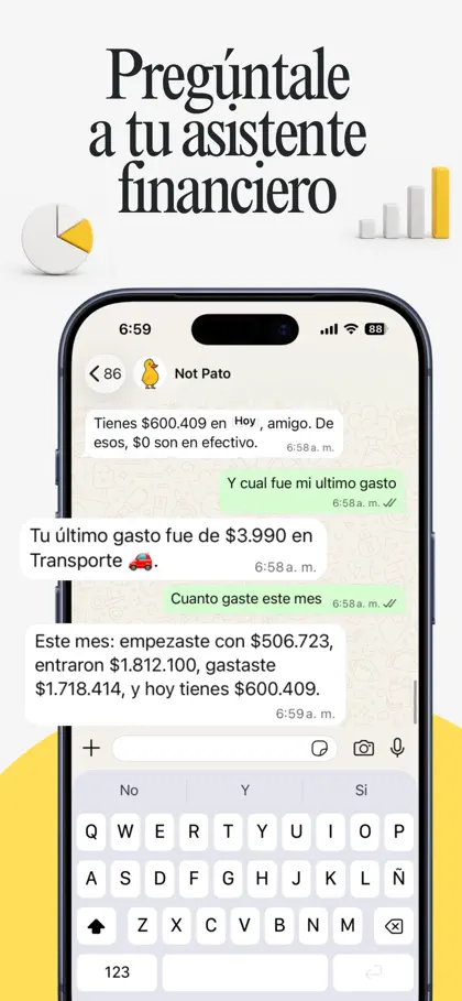 Screenshot 5 di 5 di Not Pato - Control de gastos