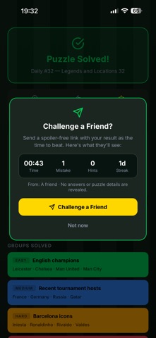 Footy Links: Football Quiz iPhone screenshot