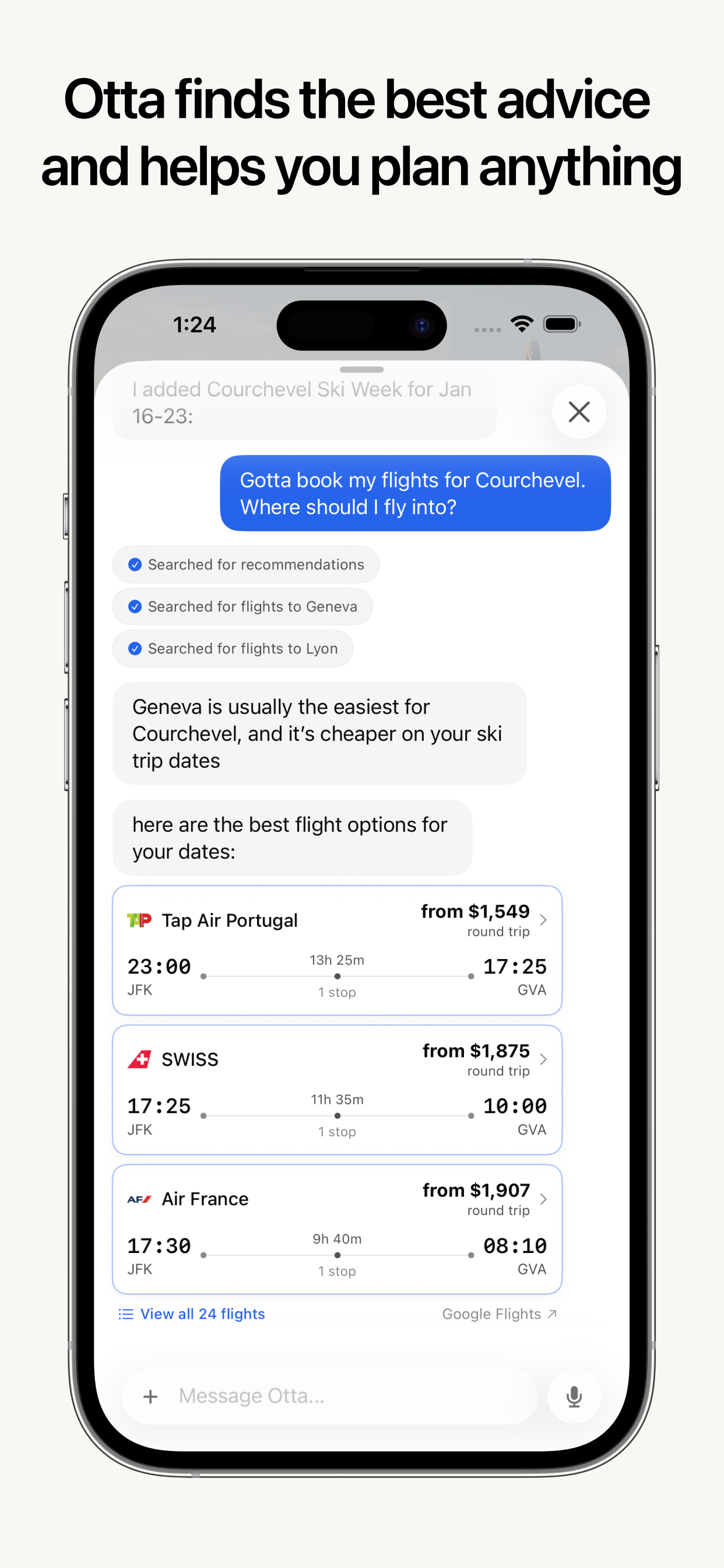 Otta: Travel Planner
