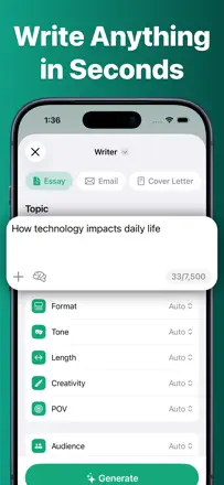AI Essay Writer - PaperMate: Screenshot 2 von 7