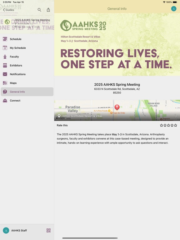 AAHKS app screenshot 1
