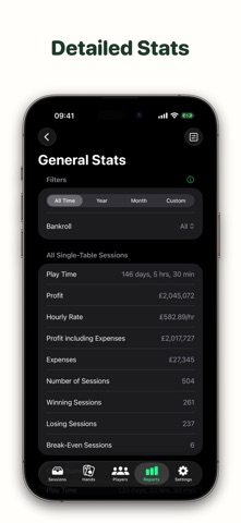 Poler – Poker Bankroll Tracker screenshot