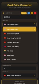 Gold Price Converter screenshot