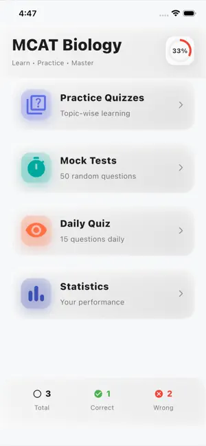 MCAT Biology Quiz Pro screenshot 1