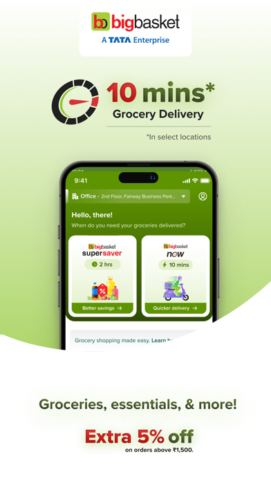 Screenshot #1 pour bigbasket : Grocery App