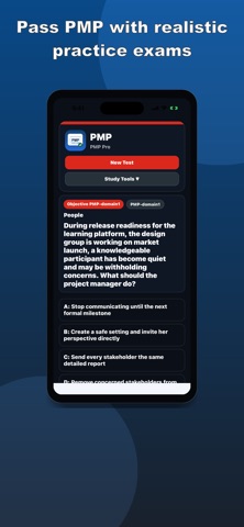 Project Manager Practice Test Screenshot 1 of 8